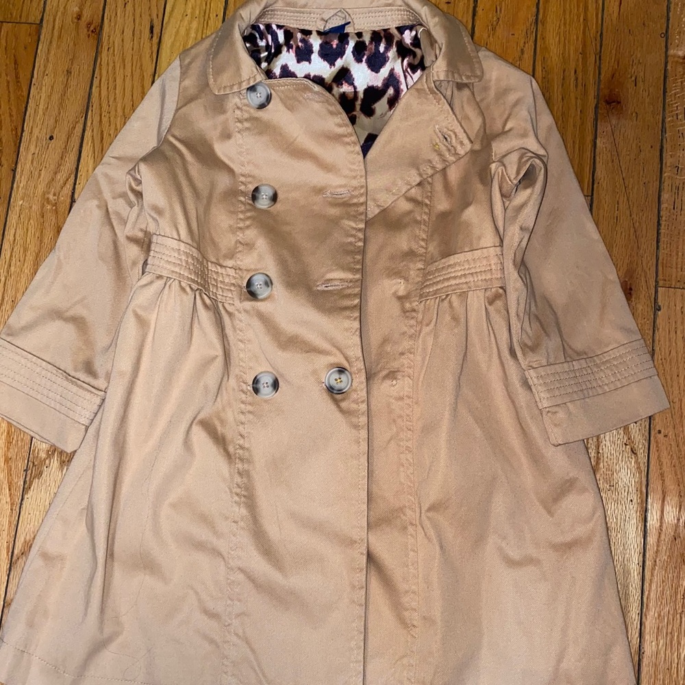 BabyGap Girls Piped Trench Coat
